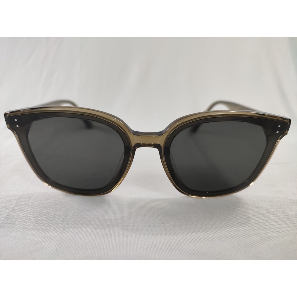 Gentle Monster LIBE KC1 Sunglasses Translucent Khaki Grey Square Flatba Frame‎